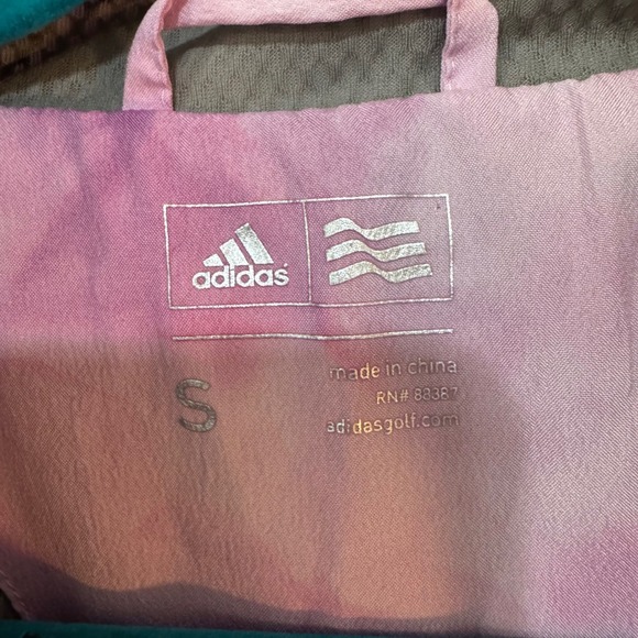 Adidas Women's Size Small Athletic Windbreaker Jacket Pink‎ Purple Lightweight - Picture 2 of 5